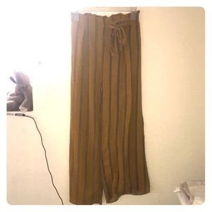 Stripped yellow pants